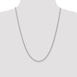 14K White Gold 2.1mm Spiga (Wheat) Chain