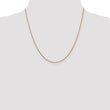 14K Rose Gold 1mm Spiga (Wheat) Chain
