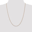 14K Rose Gold 1mm Spiga (Wheat) Chain