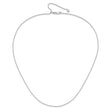 14K White Gold Adjustable 1.2mm D/C Rope Chain