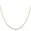14K 1mm Sparkle Octagonal Box Chain