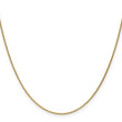 14K 1.1mm Round Cable Chain