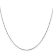 14K White Gold 1.4mm Flat Cable Chain