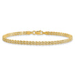 14K 3.0mm Wide Diamond-Cut Double Rope Chain
