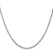 14K White Gold 1.6mm Singapore Chain