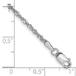 14K White Gold 1.6mm Singapore Chain