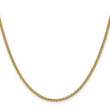 14K 2.1mm Spiga (Wheat) Chain