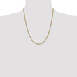 14K 2.1mm Spiga (Wheat) Chain