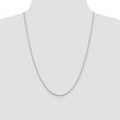 14K White Gold 1.3mm Loose Rope Chain