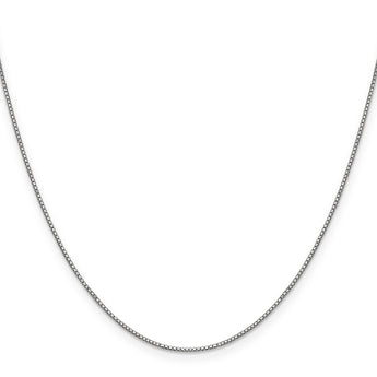 10K White Gold .8mm Box Chain