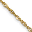 10K 1.7 mm Singapore Chain