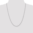10K White Gold 1.7mm Singapore Chain