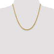 10K 4mm Diamond-Cut Rope Chain