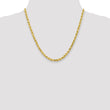 10K 4.5mm Diamond-Cut Rope Chain
