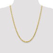 10K 4.5mm Diamond-Cut Rope Chain