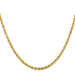 10K 2.75mm Diamond-Cut Lightweight Rope Chain