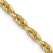 10K 2.75mm Diamond-Cut Lightweight Rope Chain