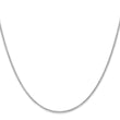 10K White Gold 1.1mm Flat Cable Chain