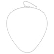 10K White Gold Adjustable .8mm Wheat Chain