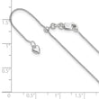 10K White Gold Adjustable .8mm Wheat Chain