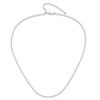 10K White Gold Adjustable 1.35mm Wheat Chain