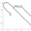 10K White Gold Adjustable 1.35mm Wheat Chain