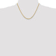 10K 3.25mm Diamond-Cut Rope Chain