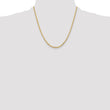 10K 3.25mm Diamond-Cut Rope Chain