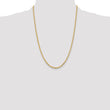 10K 3.25mm Diamond-Cut Rope Chain