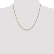 14K 1.5mm Spiga (Wheat) Chain