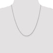 14K White Gold 2mm Diamond-Cut Rope Chain
