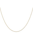 0.42mm 14K Yellow Gold Curb Chain - Birthstone Company