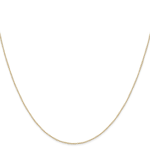 0.42mm 14K Yellow Gold Curb Chain
