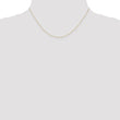 0.42mm 14K Yellow Gold Curb Chain - Birthstone Company