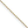 0.42mm 14K Yellow Gold Curb Chain