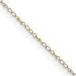 0.42mm 14K Yellow Gold Curb Chain - Birthstone Company