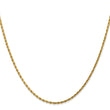14K 1.75mm Diamond-Cut Rope Chain