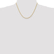 14K 2mm Diamond-Cut Rope Chain