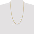 14K 2mm Diamond-Cut Rope Chain