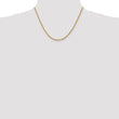 14K 2.5mm Diamond-Cut Rope Chain