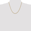 14K 2.5mm Diamond-Cut Rope Chain