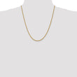 14K 2.5mm Diamond-Cut Rope Chain