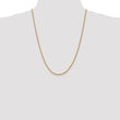 14K 2.5mm Diamond-Cut Rope Chain
