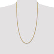 14K 2.5mm Diamond-Cut Rope Chain
