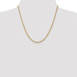 14K 2.5mm Diamond-Cut Lightweight Rope Chain