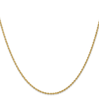 14K 1.8mm Solid Regular Rope Chain