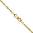14K 1.8mm Solid Regular Rope Chain