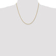 14K 1.8mm Solid Regular Rope Chain