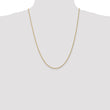 14K 1.8mm Solid Regular Rope Chain