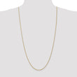 14K 1.8mm Solid Regular Rope Chain